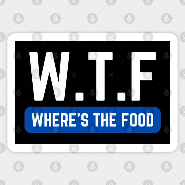 WTF Where's The Food Sticker by HobbyAndArt